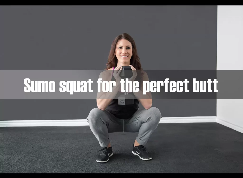 Sumo squat exercise